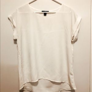 Forever 21 white sheer top